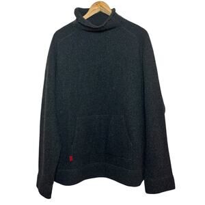 Vintage 1990's Ralph Lauren Polo Sport Wool Blend Roll Neck Pocket XL Sweater